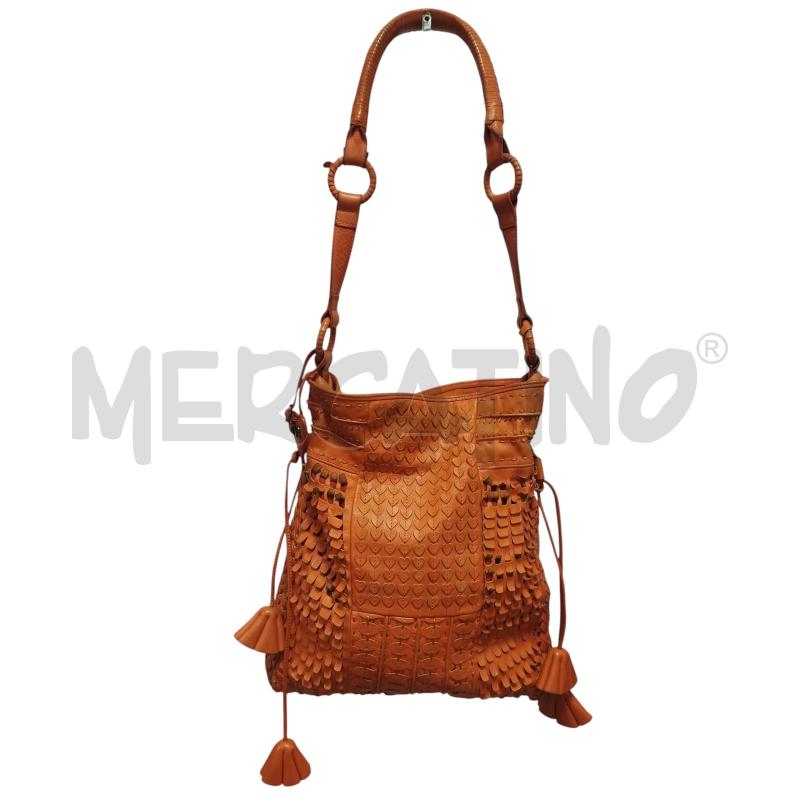 BORSA DONNA GAI MATTIOLO VERA PELLE ARANCIONE  | Mercatino dell'Usato Torino via ceresole 1