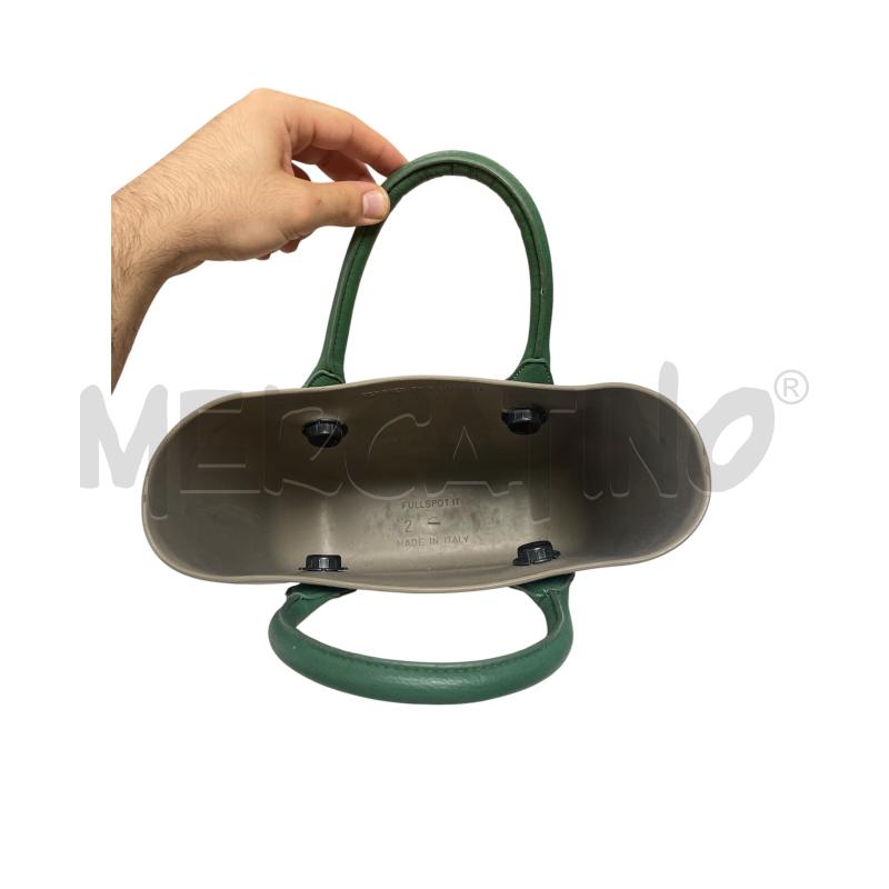 BORSA DONNA GRIGIA E VERDE OBAG | Mercatino dell'Usato Torino via ceresole 3