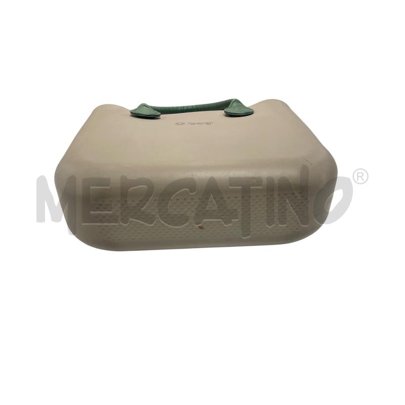 BORSA DONNA GRIGIA E VERDE OBAG | Mercatino dell'Usato Torino via ceresole 4