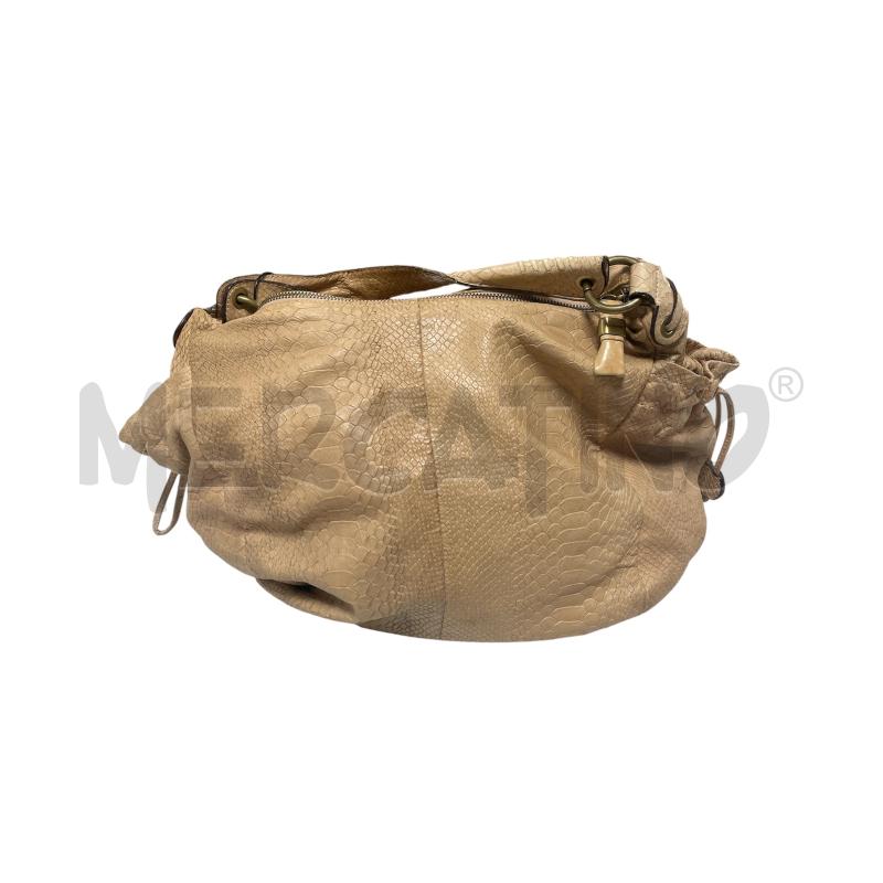 BORSA DONNA IN PELLE CROMIA BEIGE | Mercatino dell'Usato Torino via ceresole 1