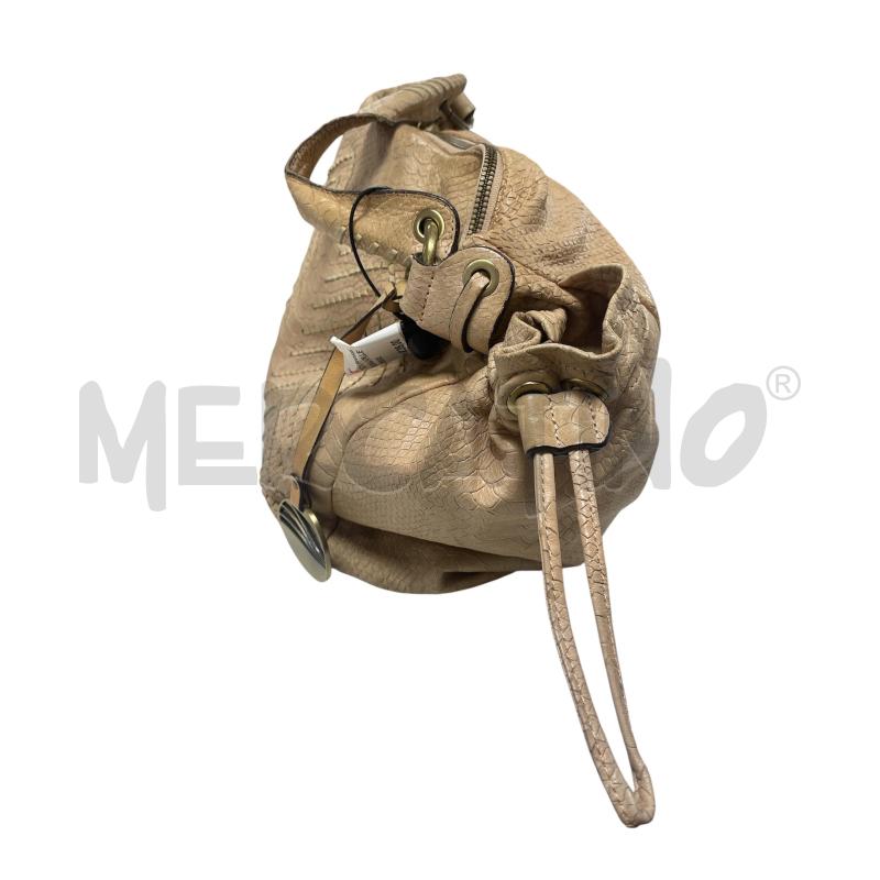 BORSA DONNA IN PELLE CROMIA BEIGE | Mercatino dell'Usato Torino via ceresole 3