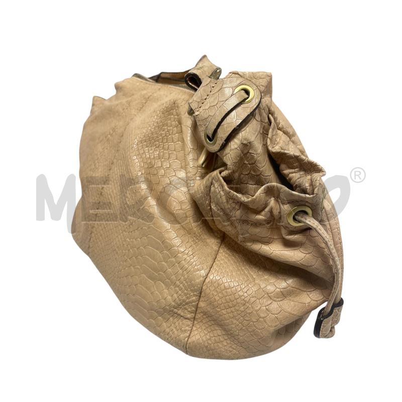 BORSA DONNA IN PELLE CROMIA BEIGE | Mercatino dell'Usato Torino via ceresole 4