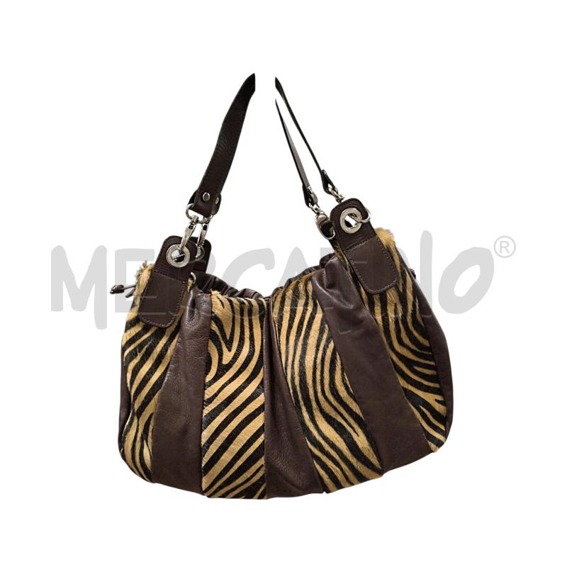 BORSA DONNA I SANTI VERA PELLE ANIMALIER  | Mercatino dell'Usato Torino via ceresole 1