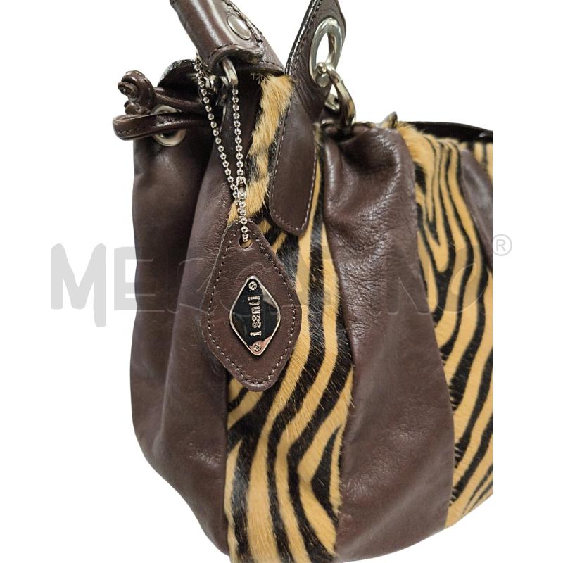BORSA DONNA I SANTI VERA PELLE ANIMALIER  | Mercatino dell'Usato Torino via ceresole 4