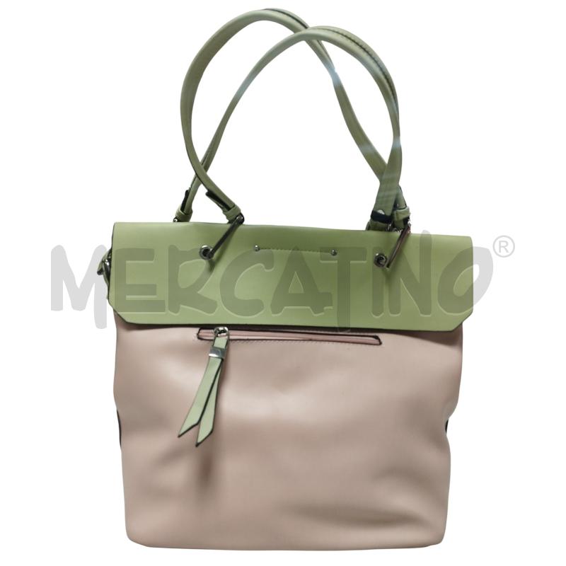 BORSA DONNA LOOKAT VERDE ROSA | Mercatino dell'Usato Torino via ceresole 2