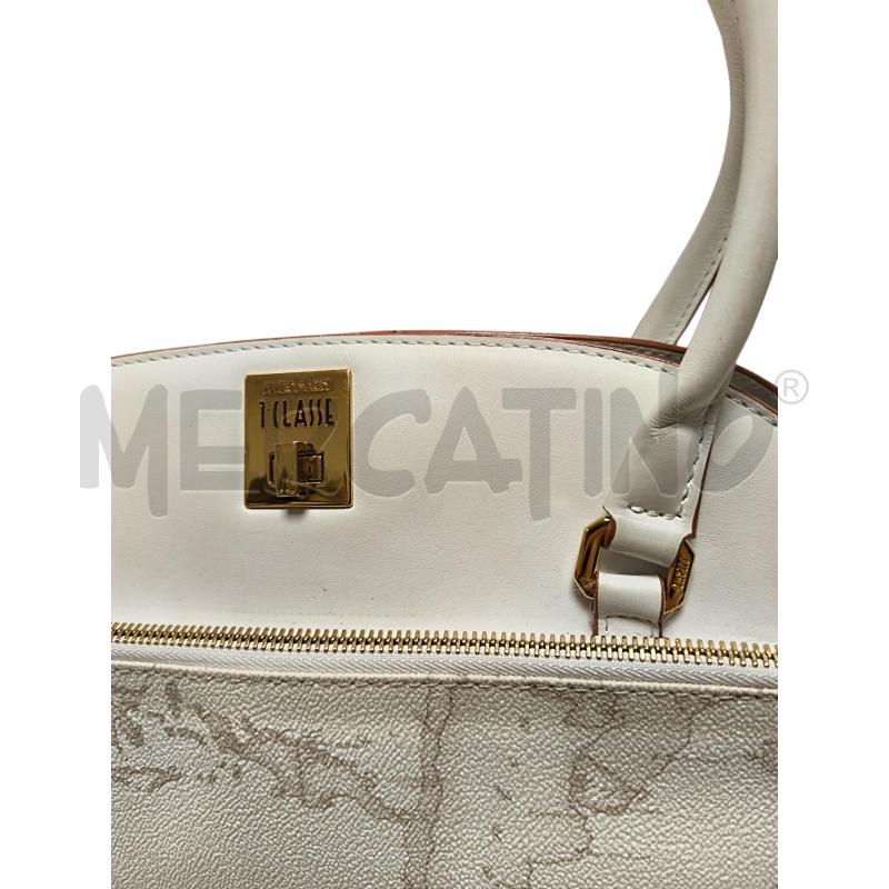 BORSA DONNA PRIMA CLASSE BIANCO PELLE  | Mercatino dell'Usato Torino via ceresole 2