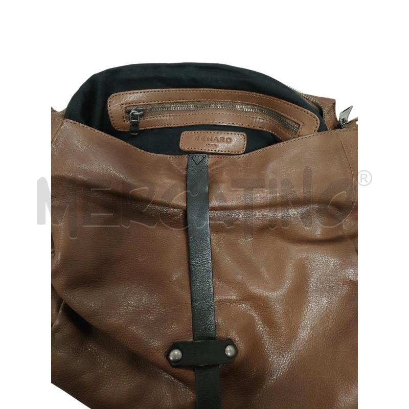 BORSA DONNA REHARD VERA PELLE MARRONE  | Mercatino dell'Usato Torino via ceresole 4
