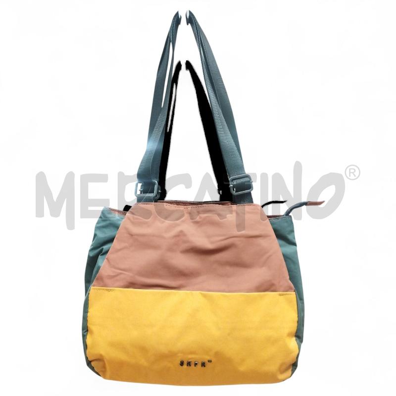 BORSA DONNA SKFK VERDE GIALLO  | Mercatino dell'Usato Torino via ceresole 1