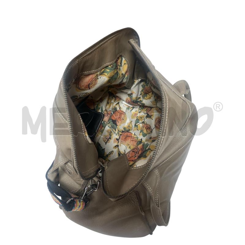 BORSA DONNA TOTY BAGS BEIGE CON TRACOLLA MULTICOLOR | Mercatino dell'Usato Torino via ceresole 4