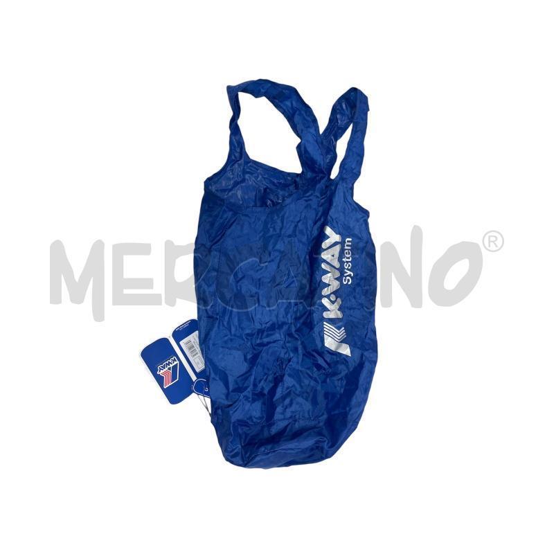 BORSA SPESA KWAY BLU ELETTRICO  | Mercatino dell'Usato Torino via ceresole 1