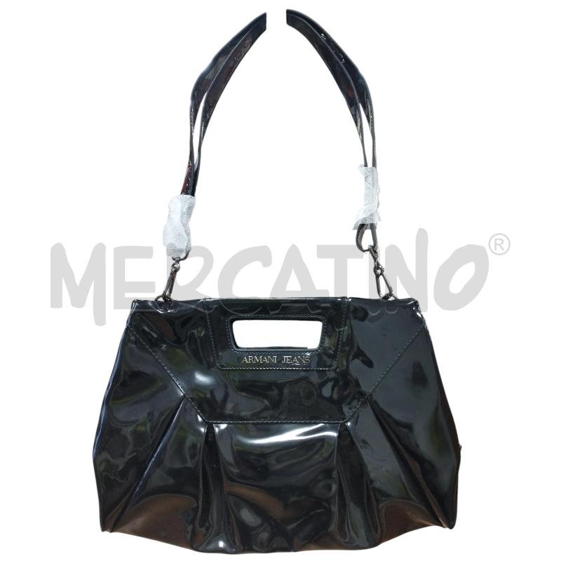 BORSA VERNICE NERA ARMANI JEANS | Mercatino dell'Usato Torino via ceresole 1