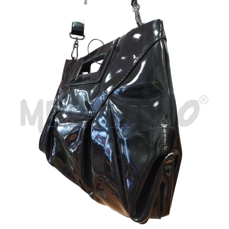 BORSA VERNICE NERA ARMANI JEANS | Mercatino dell'Usato Torino via ceresole 2