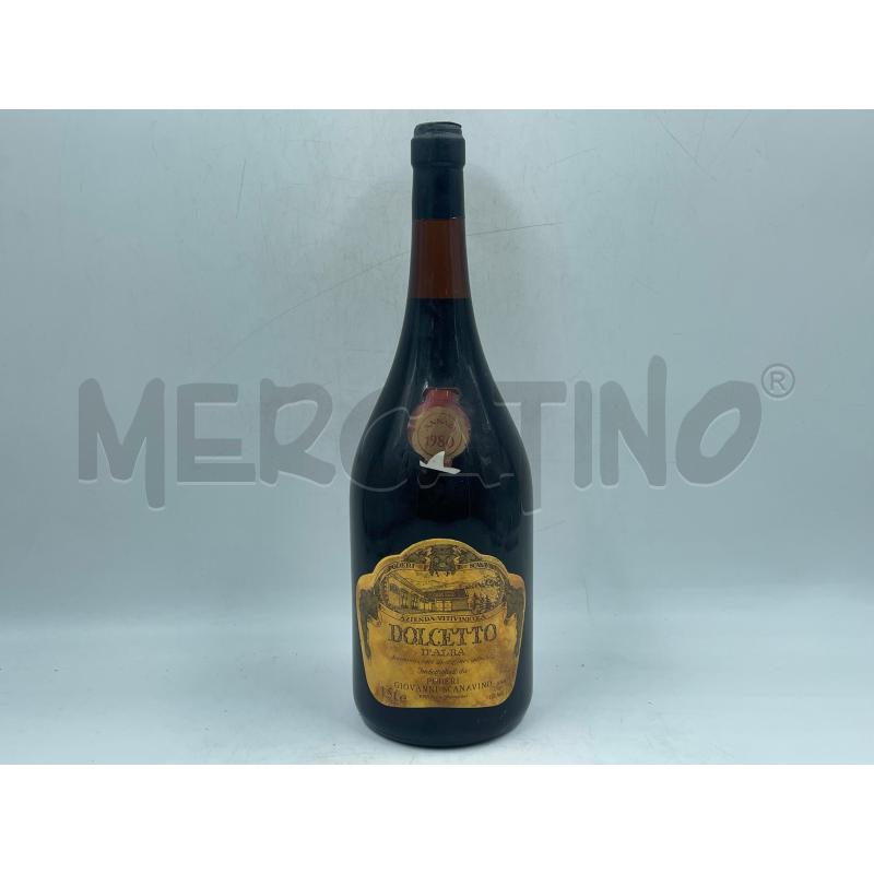 BOTTIGLIA DOLCETTO 1980 1,5 LT. PODERI SCANAVINO | Mercatino dell'Usato Torino via ceresole 1
