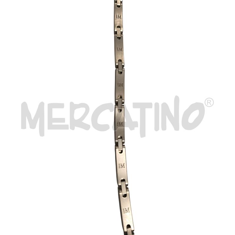 BRACCIALETTO  MORELLATO ACCIAIO PIETRE ROSA  | Mercatino dell'Usato Torino via ceresole 3