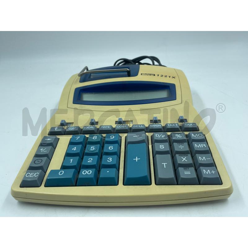 CALCOLATRICE OLIVETTI IBICO 1221 X | Mercatino dell'Usato Torino via ceresole 2