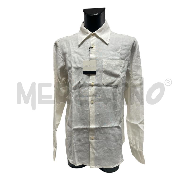 CAMICIA UOMO CALVIN KLEIN JEANS BIANCA | Mercatino dell'Usato Torino via ceresole 1