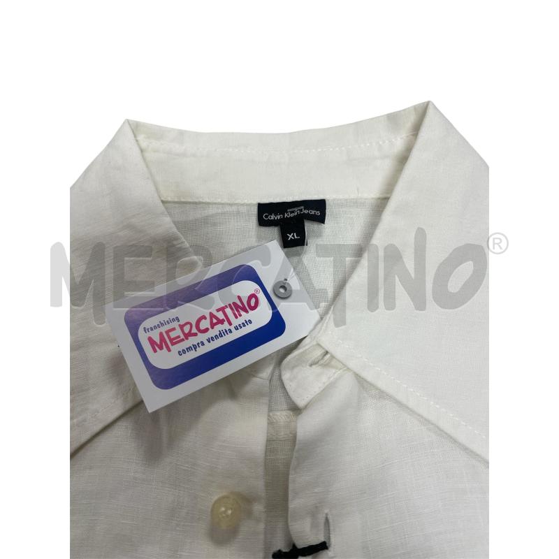 CAMICIA UOMO CALVIN KLEIN JEANS BIANCA | Mercatino dell'Usato Torino via ceresole 5