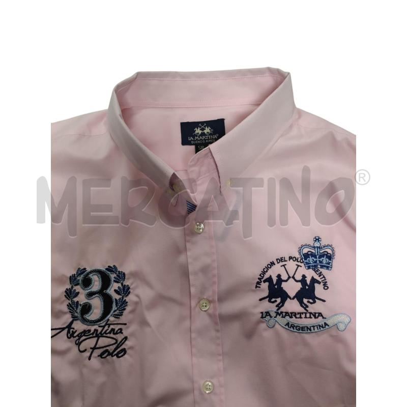 CAMICIA UOMO LA MARTINA ROSA | Mercatino dell'Usato Torino via ceresole 4