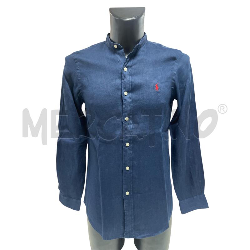 CAMICIA UOMO RALPH LAUREN BLU LINO  | Mercatino dell'Usato Torino via ceresole 1