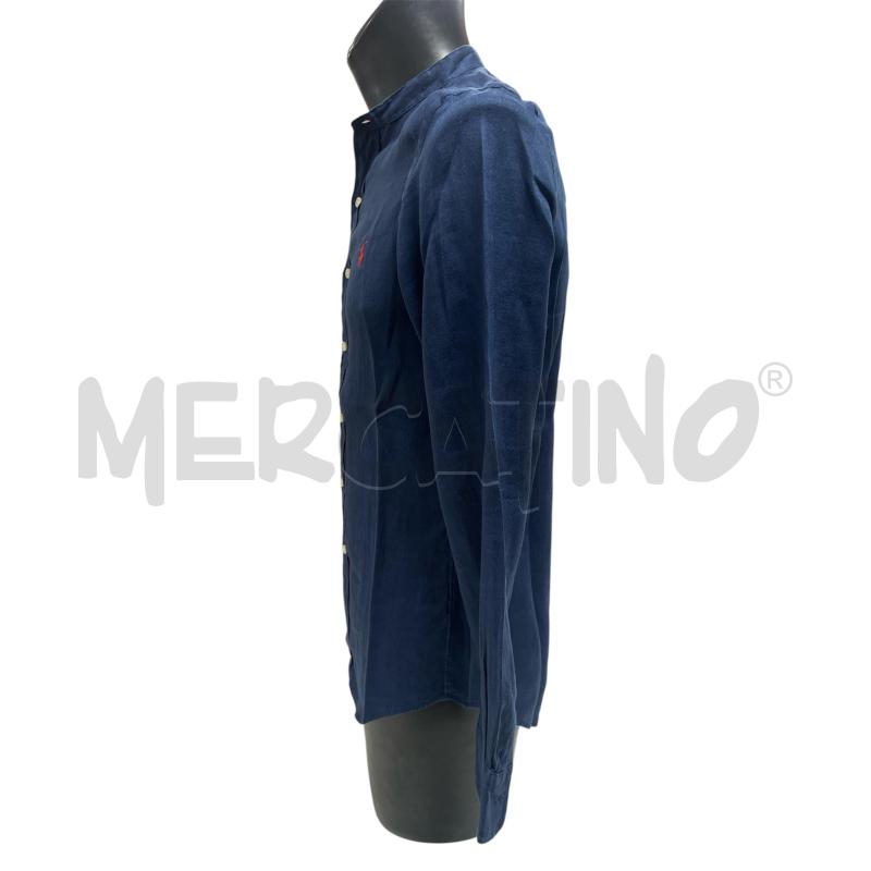 CAMICIA UOMO RALPH LAUREN BLU LINO  | Mercatino dell'Usato Torino via ceresole 4