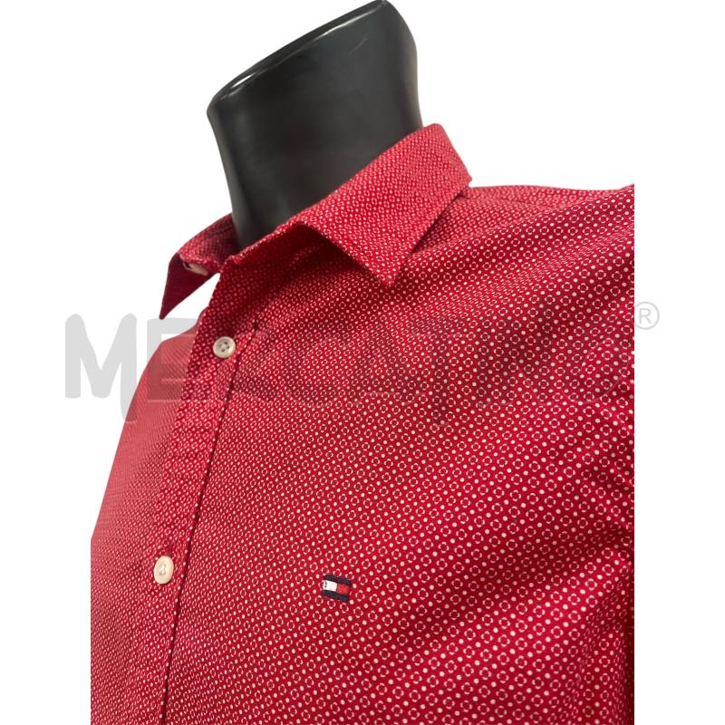 CAMICIA UOMO  TOMMY HILFIGER FLEX ROSSO  | Mercatino dell'Usato Torino via ceresole 4
