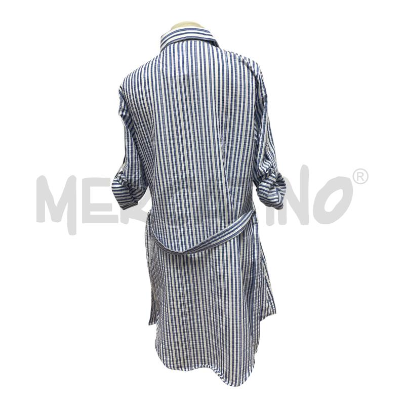 CAMICIA VESTITO DONNA RALPH LAUREN RIGHE BIANCO AZZURRO | Mercatino dell'Usato Torino via ceresole 3