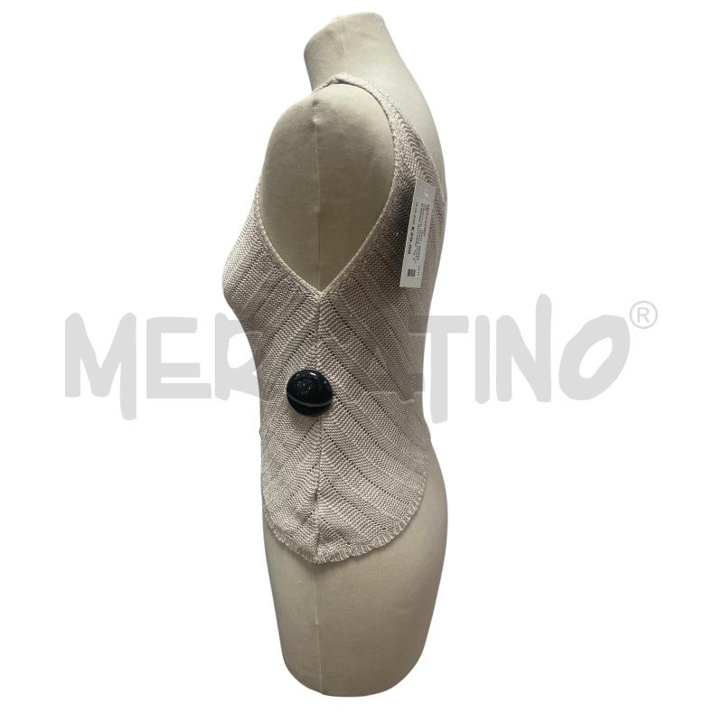 CANOTTA DONNA NUNA LIE BEIGE GLITTERATA | Mercatino dell'Usato Torino via ceresole 2