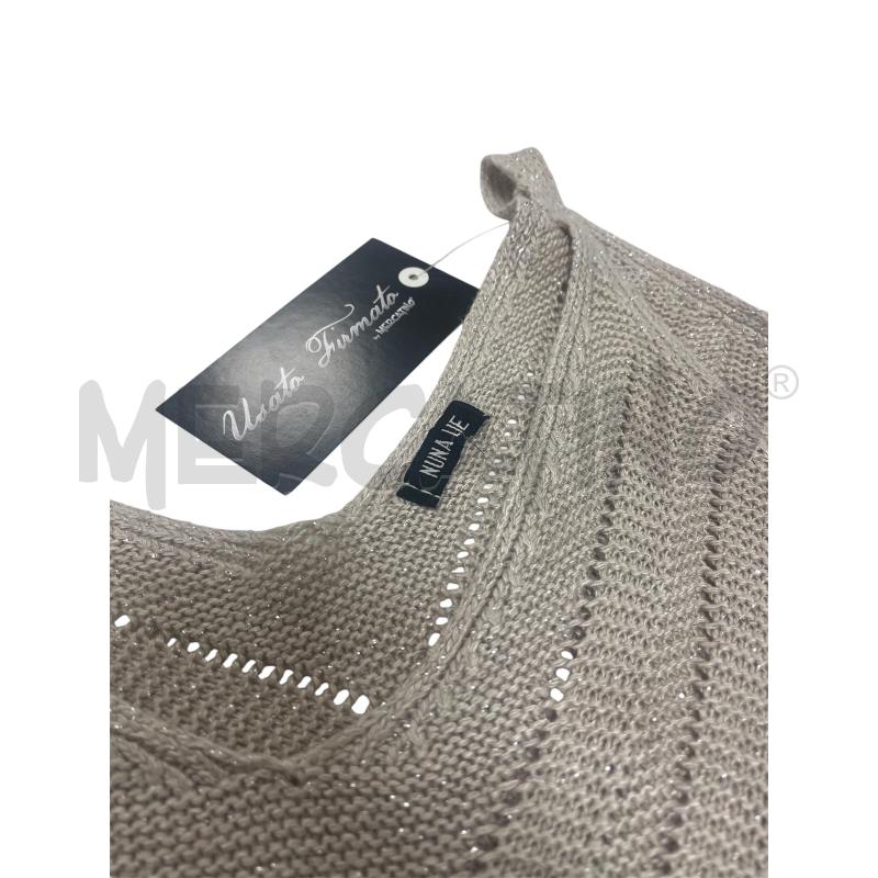 CANOTTA DONNA NUNA LIE BEIGE GLITTERATA | Mercatino dell'Usato Torino via ceresole 5