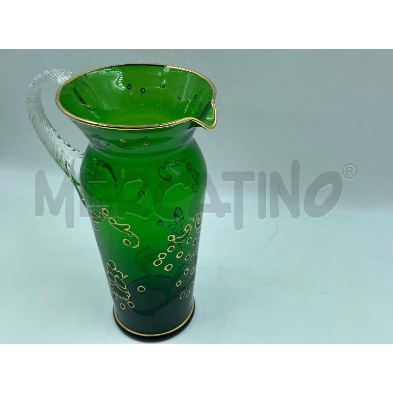 CARAFFA VETRO VERDE | Mercatino dell'Usato Torino via ceresole 3