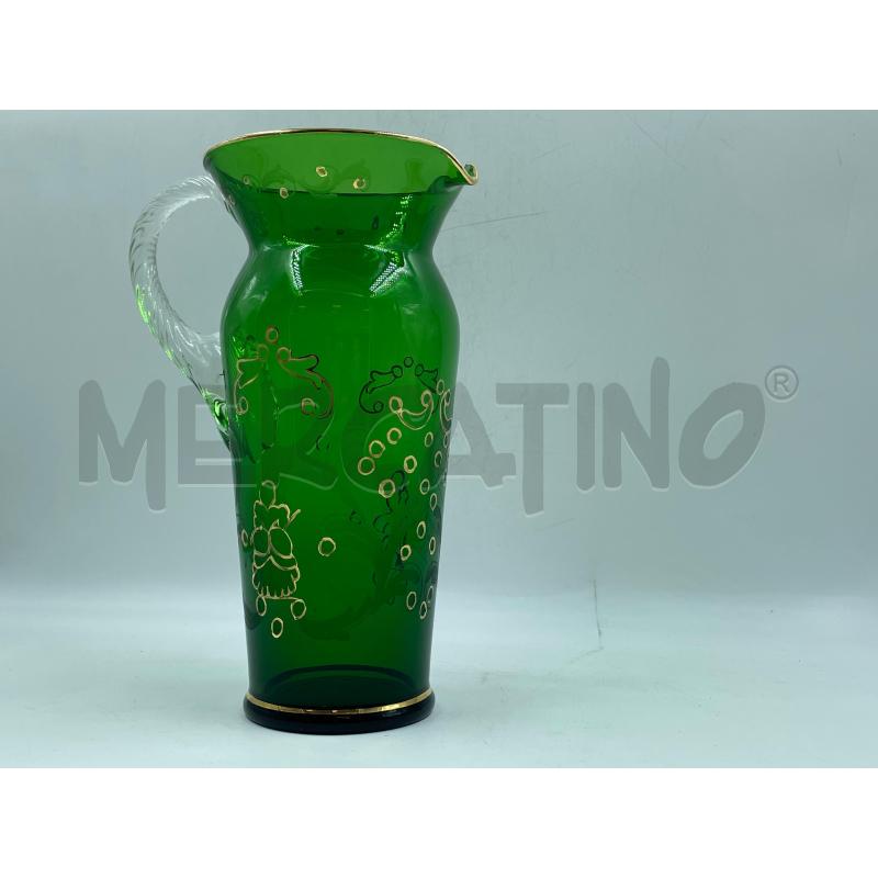 CARAFFA VETRO VERDE | Mercatino dell'Usato Torino via ceresole 4