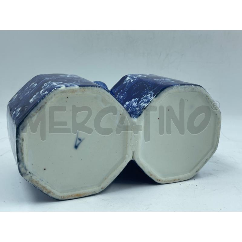 COPPIA BARATTOLO CERAMICA BLU | Mercatino dell'Usato Torino via ceresole 5