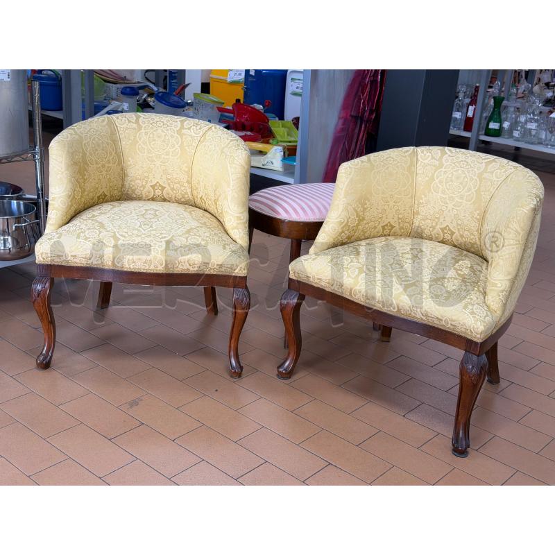 COPPIA POLTRONCINE  ANTICHE  | Mercatino dell'Usato Torino via ceresole 1