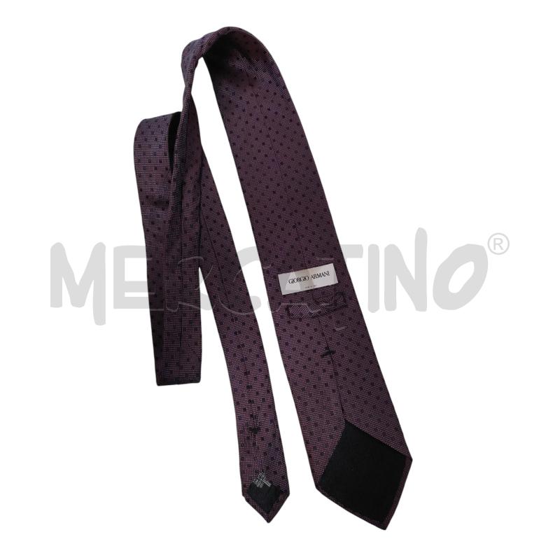 CRAVATTA ARMANI VIOLA POIS  | Mercatino dell'Usato Torino via ceresole 2
