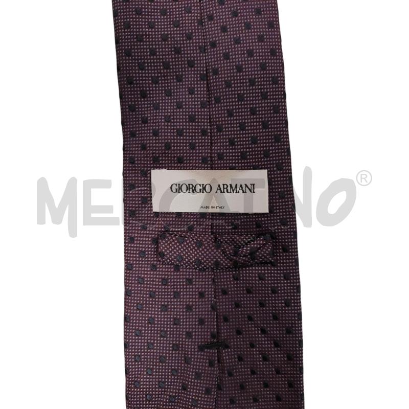 CRAVATTA ARMANI VIOLA POIS  | Mercatino dell'Usato Torino via ceresole 3
