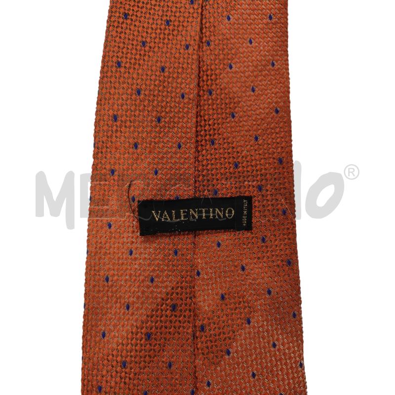 CRAVATTA VALENTINO ARANCIONE POIS  | Mercatino dell'Usato Torino via ceresole 3