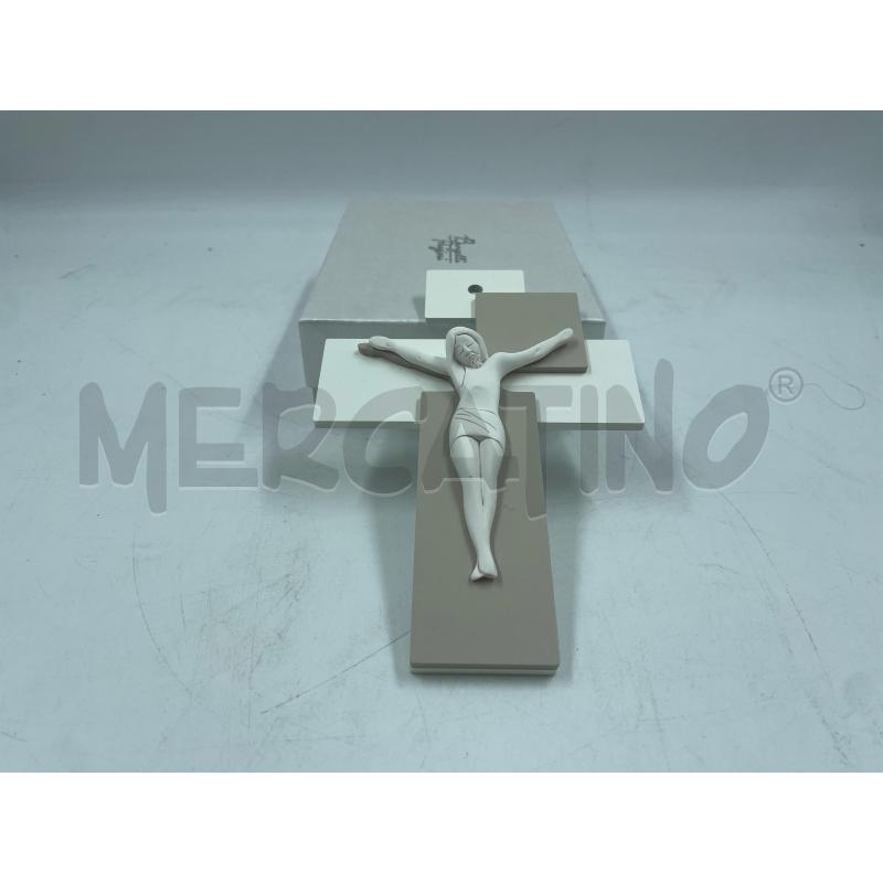 CROCIFISSO IN CERAMICA GRIGIO | Mercatino dell'Usato Torino via ceresole 1