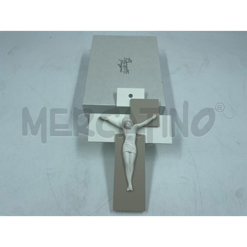CROCIFISSO IN CERAMICA GRIGIO | Mercatino dell'Usato Torino via ceresole 3
