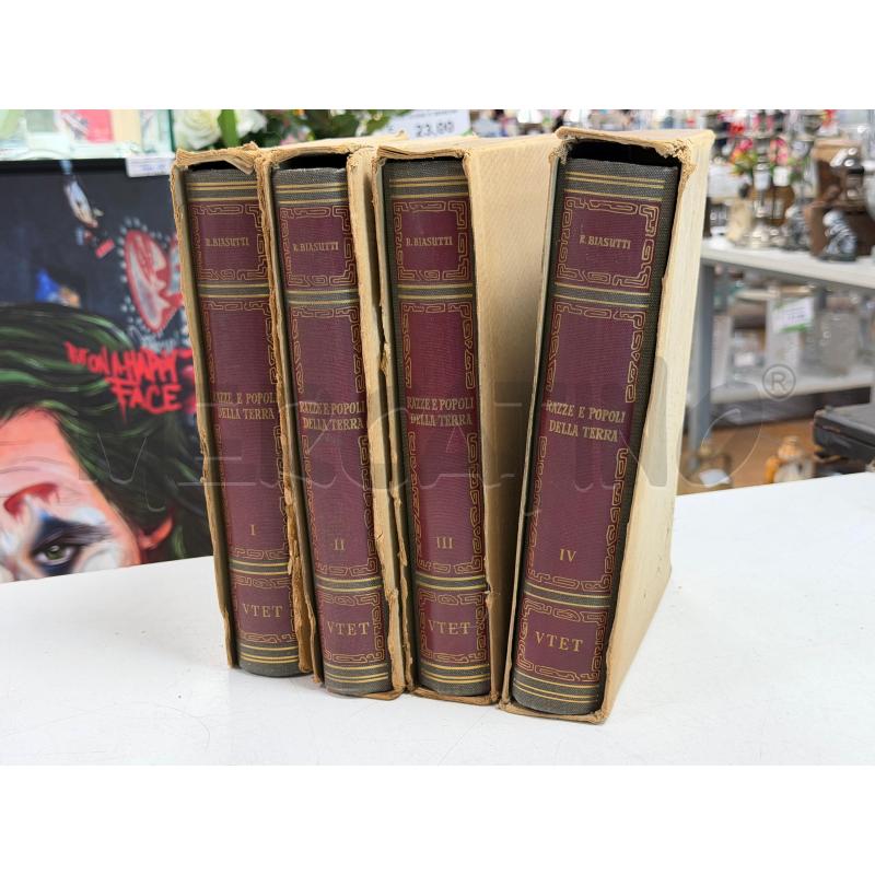 ENCICLOPEDIA RAZZE E POPOLI DELLA TERRA 1-4 UTET  | Mercatino dell'Usato Torino via ceresole 1