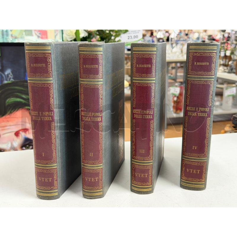 ENCICLOPEDIA RAZZE E POPOLI DELLA TERRA 1-4 UTET  | Mercatino dell'Usato Torino via ceresole 2
