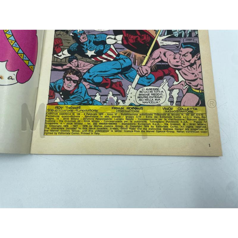 FUMETTO CAPITAN AMERICA EDITORIALE CORNO N.123 | Mercatino dell'Usato Torino via ceresole 2