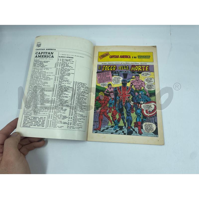 FUMETTO CAPITAN AMERICA EDITORIALE CORNO N.126 | Mercatino dell'Usato Torino via ceresole 2