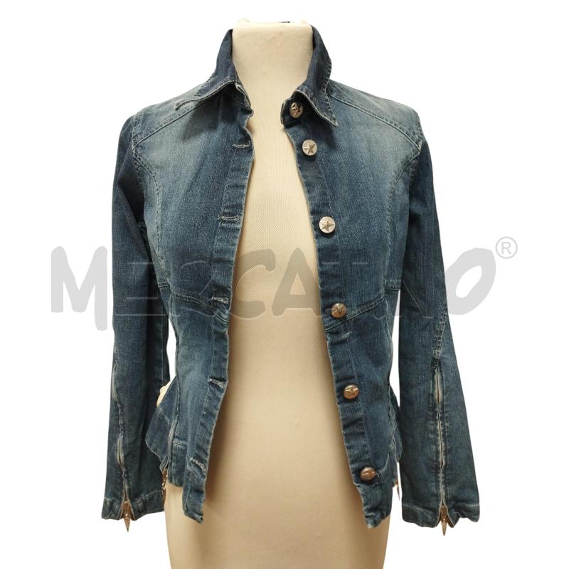 GIACCA DONNA  MUGLER JEANS BLU  | Mercatino dell'Usato Torino via ceresole 1