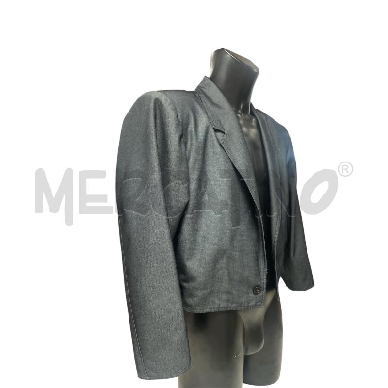 GIACCA GOLD BLACK GRIGIO SARTORIALE CROP | Mercatino dell'Usato Torino via ceresole 4