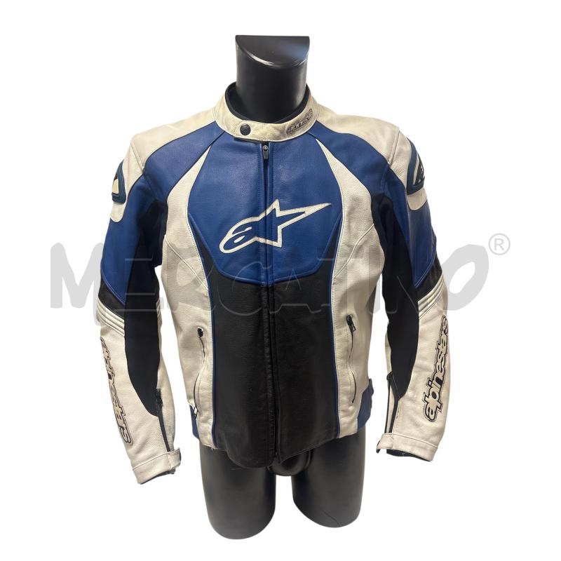 GIACCA UOMO MOTO ALPINESTARS BLU BIANCO  | Mercatino dell'Usato Torino via ceresole 1
