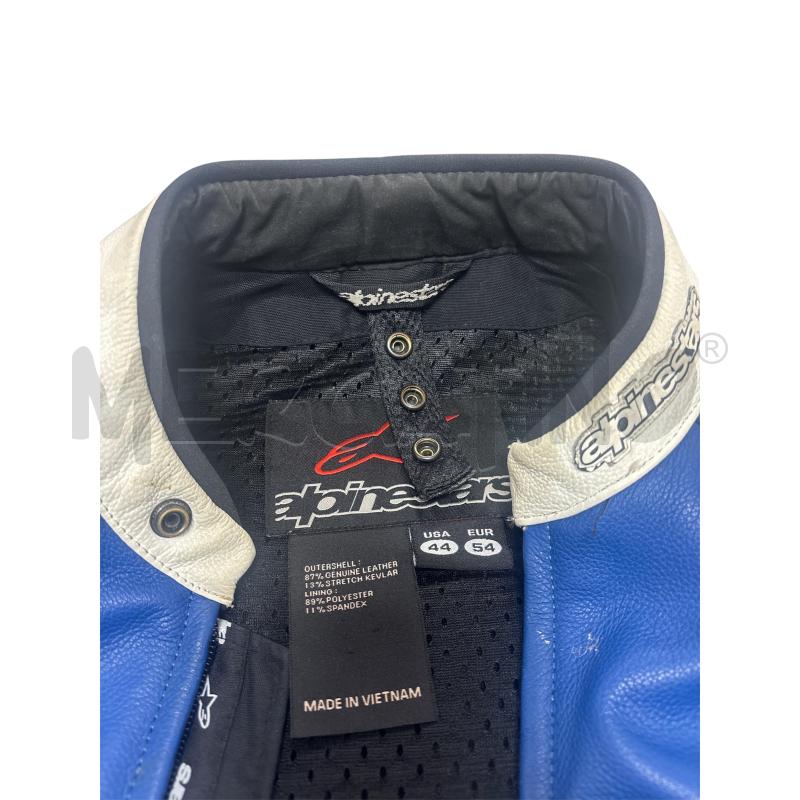 GIACCA UOMO MOTO ALPINESTARS BLU BIANCO  | Mercatino dell'Usato Torino via ceresole 5