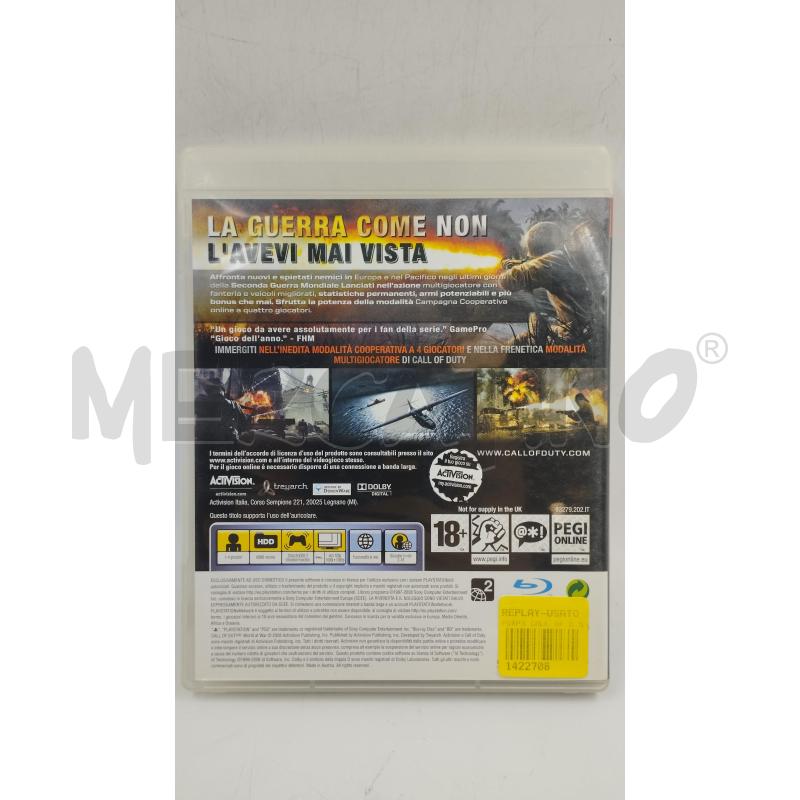 GIOCO PS3 CALL OF DUTY WORLD AT WAR | Mercatino dell'Usato Torino via ceresole 2