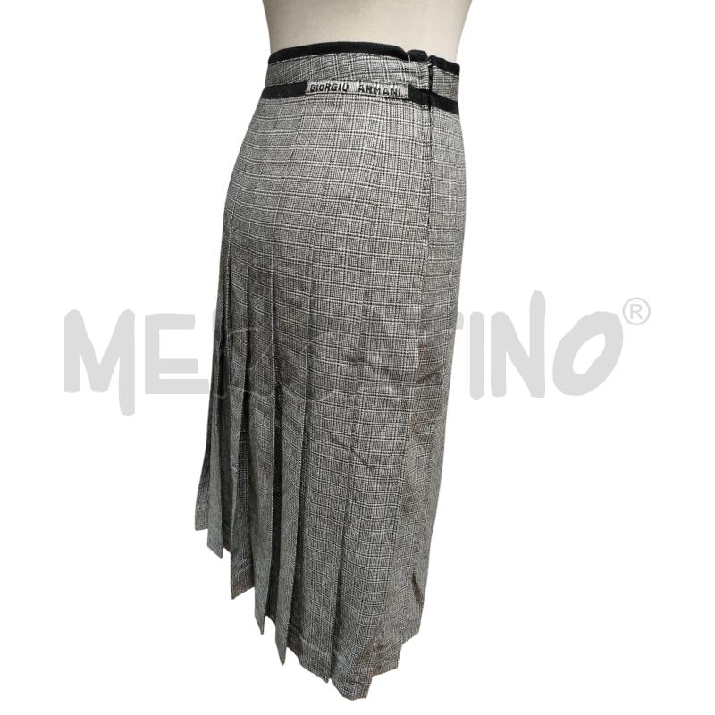 GONNA ARMANI VINTAGE GRIGIO PLISSE  | Mercatino dell'Usato Torino via ceresole 3