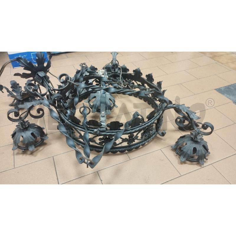 LAMPADARIO FERROBATTUTO | Mercatino dell'Usato Torino via ceresole 1