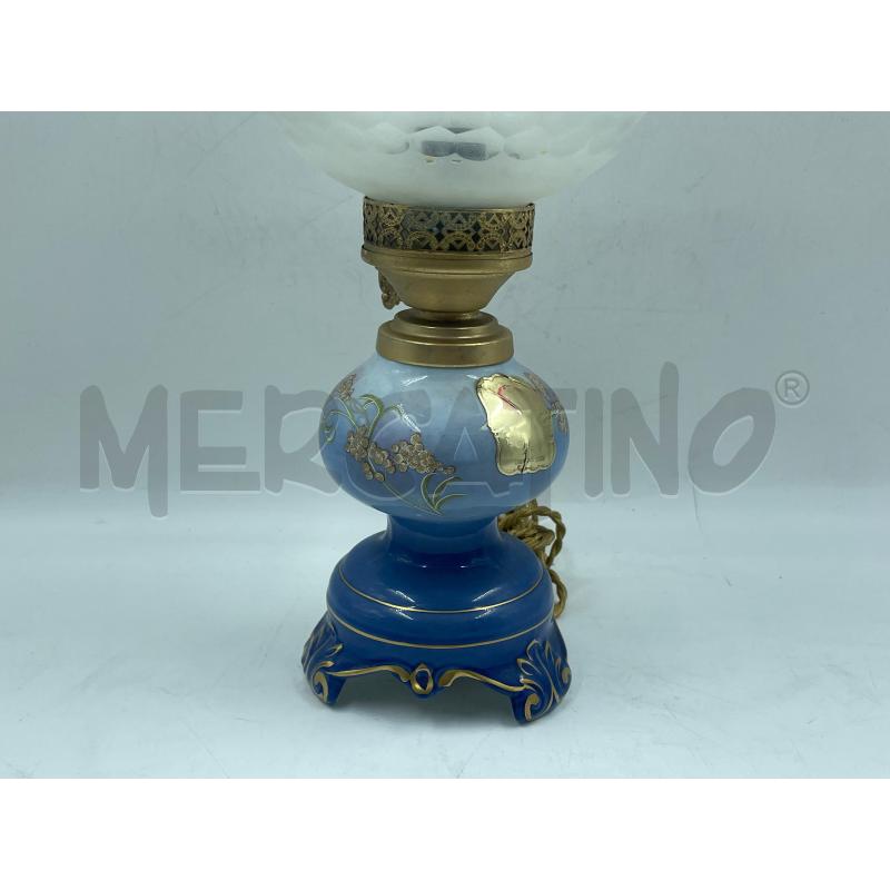 LAMPADA CERAMICA AZZURRA | Mercatino dell'Usato Torino via ceresole 5