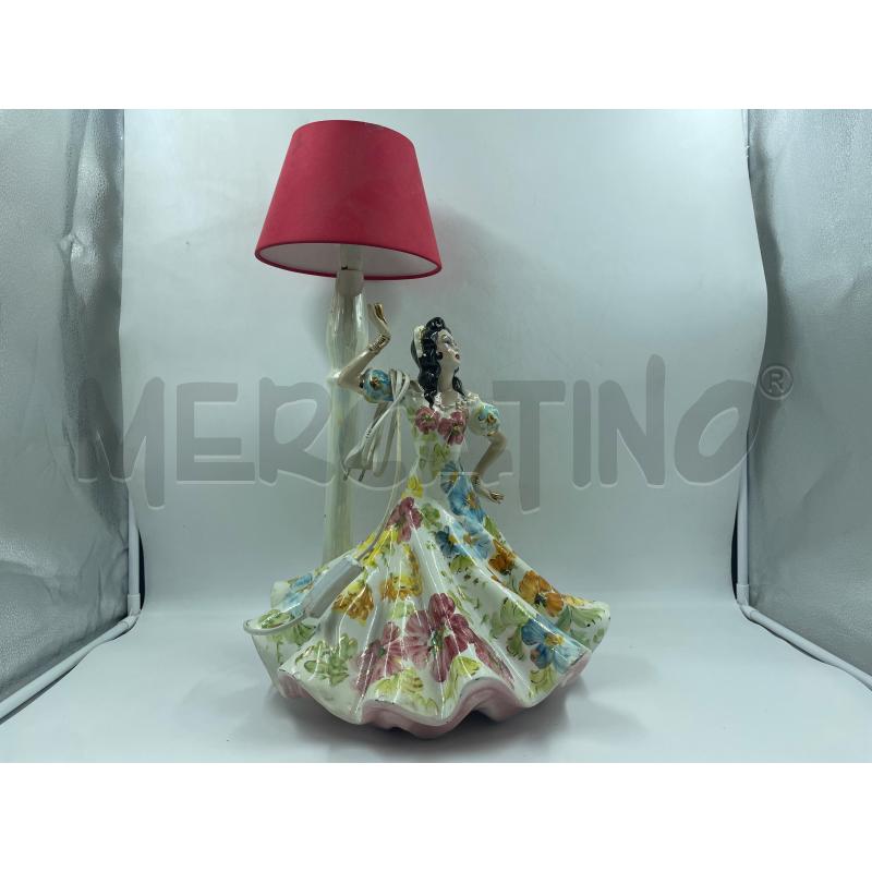 LAMPADA CERAMICA BALLERINA FLAMENCO | Mercatino dell'Usato Torino via ceresole 1